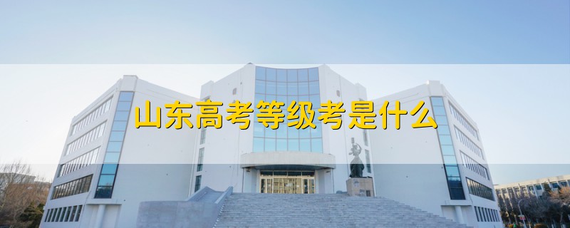 山東高考等級(jí)考是什么