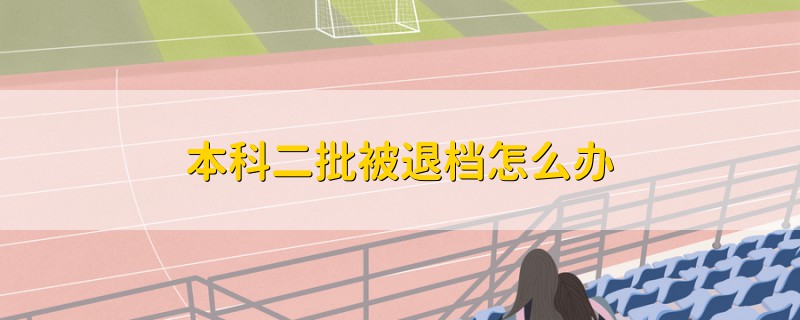 本科二批被退檔怎么辦