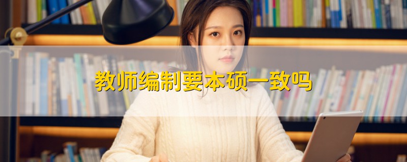 教師編制要本碩一致嗎