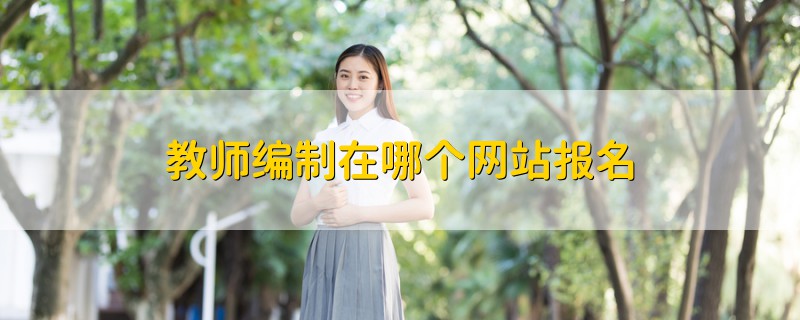 教師編制在哪個(gè)網(wǎng)站報(bào)名