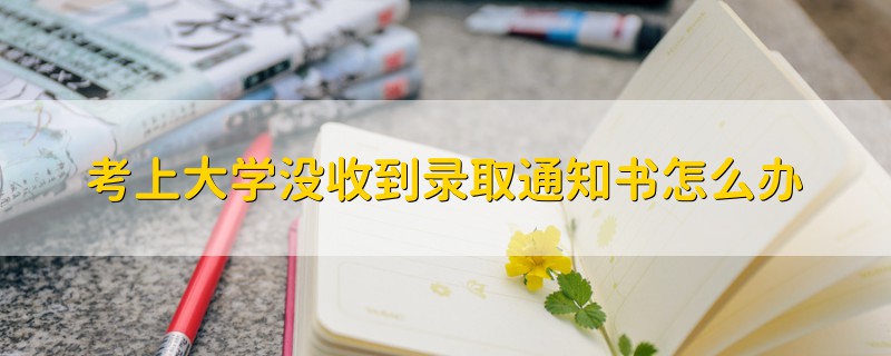 考上大學(xué)沒收到錄取通知書怎么辦