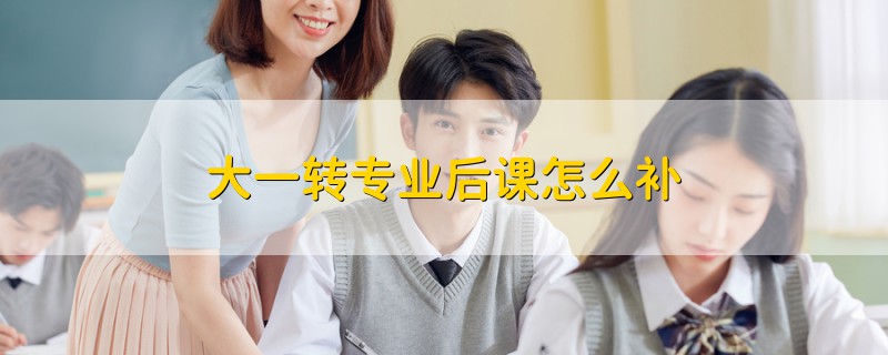 大一轉(zhuǎn)專業(yè)后課怎么補(bǔ)