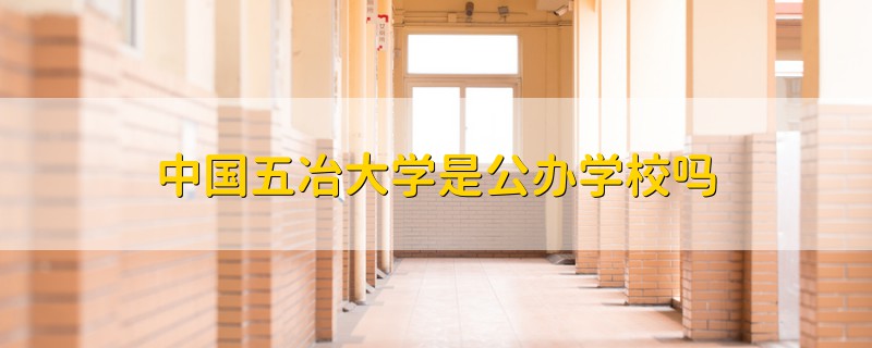 中國五冶大學(xué)是公辦學(xué)校嗎