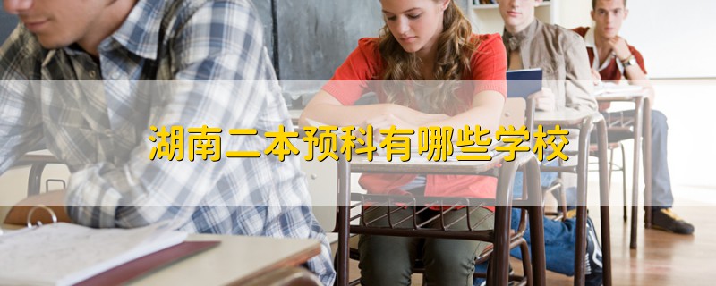湖南二本預(yù)科有哪些學(xué)校