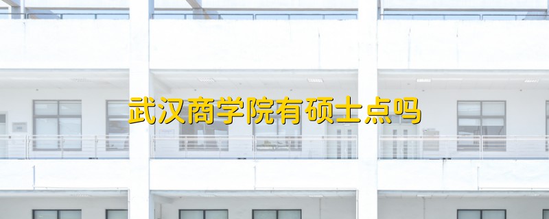 武漢商學(xué)院有碩士點(diǎn)嗎