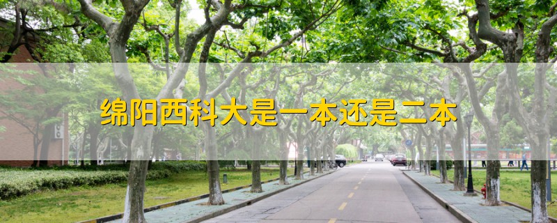 綿陽西科大是一本還是二本