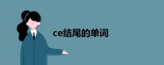 ce結(jié)尾的單詞