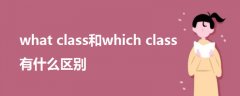 what class和which class有什么區(qū)別