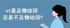 vt是及物動詞還是不及物動詞