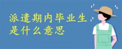 派遣期內(nèi)畢業(yè)生是什么意思