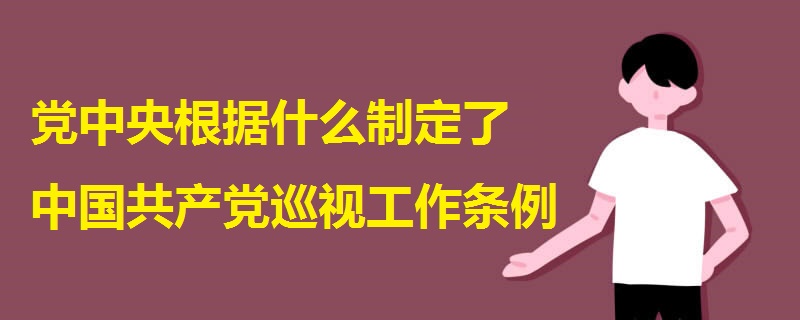 黨中央根據(jù)什么制定了中國共產(chǎn)黨巡視工作條例