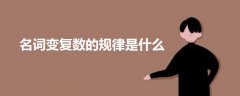 名詞變復(fù)數(shù)的規(guī)律是什么