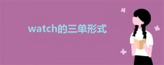 watch的三單形式