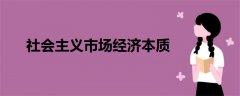 社會(huì)主義市場經(jīng)濟(jì)本質(zhì)