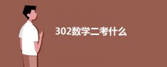 302數(shù)學(xué)二考什么