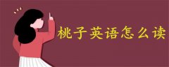桃子英語怎么讀