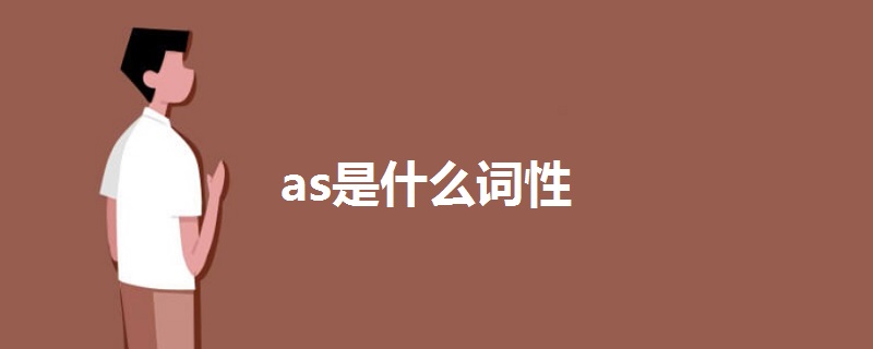 as是什么詞性