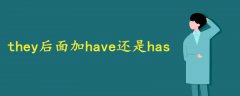 they后面加have還是has