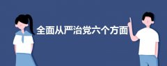 全面從嚴治黨六個方面
