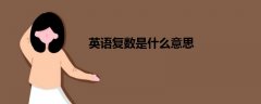 英語復數是什么意思