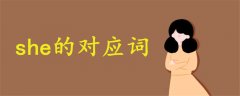 she的對應(yīng)詞