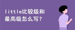 little比較級和最高級怎么寫