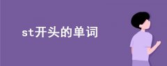 st開頭的單詞