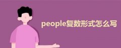 people復(fù)數(shù)形式怎么寫