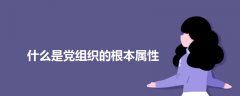 什么是黨組織的根本屬性