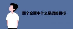 四個全面中什么是戰(zhàn)略目標