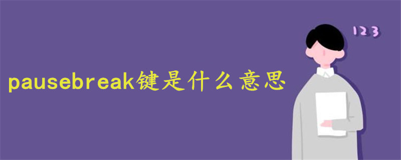 pausebreak鍵是什么意思