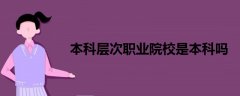 本科層次職業(yè)院校是本科嗎