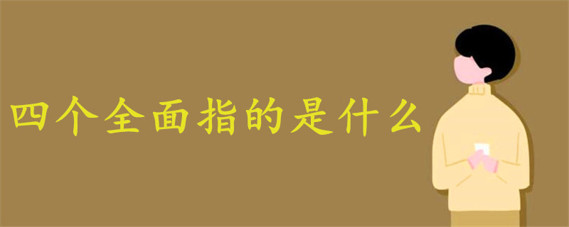 四個(gè)全面指的是什么