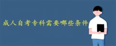 成人自考?？菩枰男l件