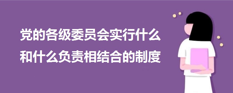 黨的各級委員會(huì)實(shí)行什么和什么負(fù)責(zé)相結(jié)合的制度
