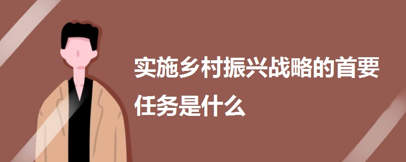 實施鄉(xiāng)村振興戰(zhàn)略的首要任務(wù)是什么