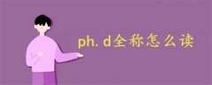 ph.d全稱怎么讀