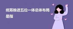 統(tǒng)籌推進五位一體總體布局是指