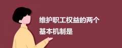維護職工權(quán)益的兩個基本機制是