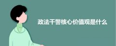 政法干警核心價值觀是什么