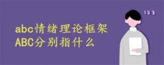 abc情緒理論框架ABC分別指什么