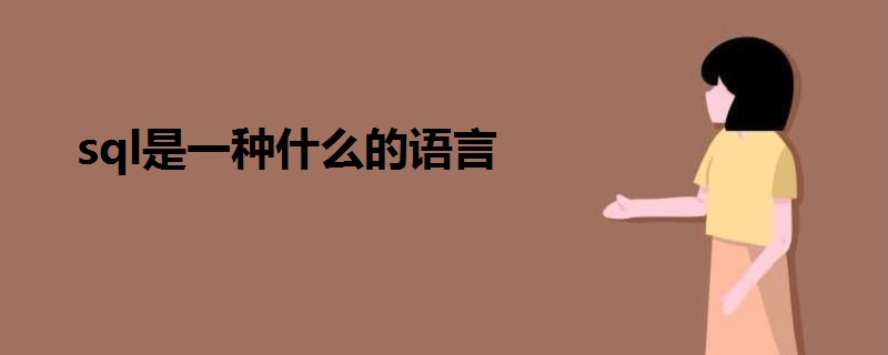 sql是一種什么的語(yǔ)言