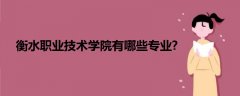 衡水職業(yè)技術學院有哪些專業(yè)?