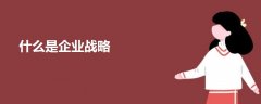 什么是企業(yè)戰(zhàn)略