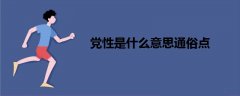 黨性是什么意思通俗點