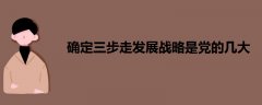 確定三步走發(fā)展戰(zhàn)略是黨的幾大