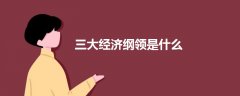 三大經(jīng)濟(jì)綱領(lǐng)是什么