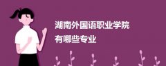 湖南外國語職業(yè)學(xué)院有哪些專業(yè)