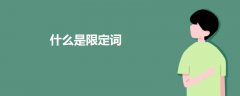 什么是限定詞