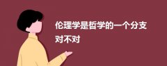 倫理學(xué)是哲學(xué)的一個(gè)分支對(duì)不對(duì)